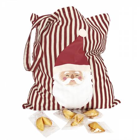 Tot bag père-noël contenant 75 fortune cookies
