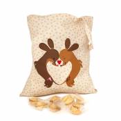 Tot bag pour noël contenant 100 fortune cookies