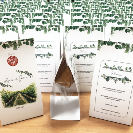 fortune cookies mariage menu place