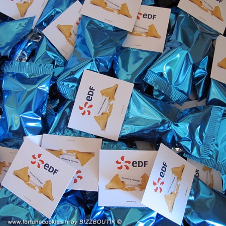 emballage fraîcheur du fortune cookie personnalisé avec carte