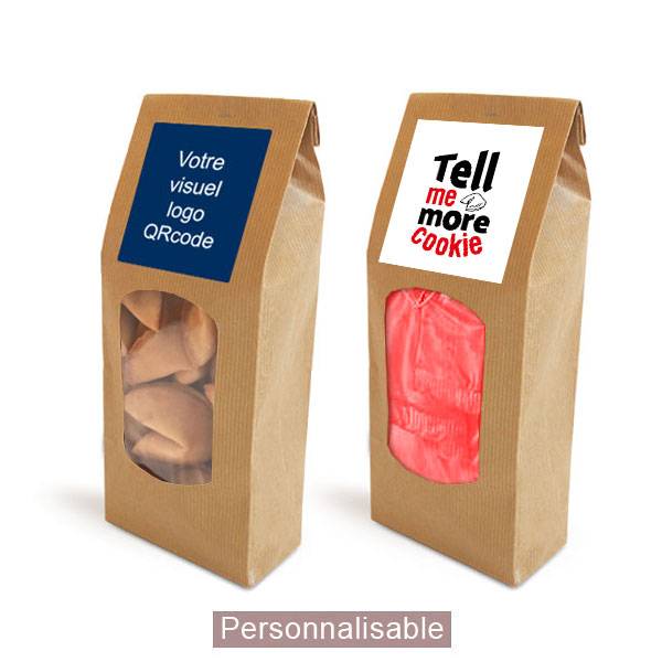 Personnaliser l'emballage fortune cookies
